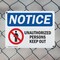 Signmission Unauthorized Persons Keep Out OSHA Notice Sign, Plastic, 14in W x 10in L, 2PK OS-2PACK-NS-P-1014-L-16776 - alternate 2